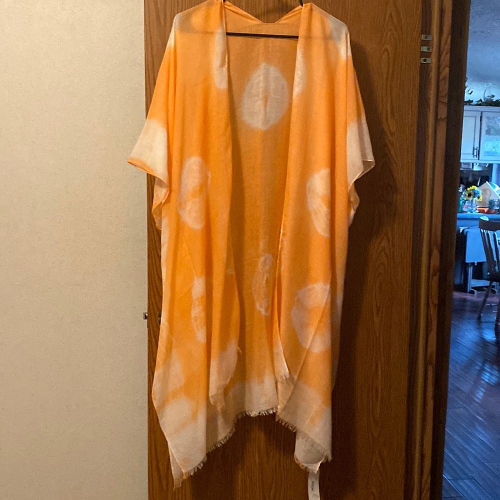 New with tag Love of Fashion Kimono Peachy Orange.  One Size